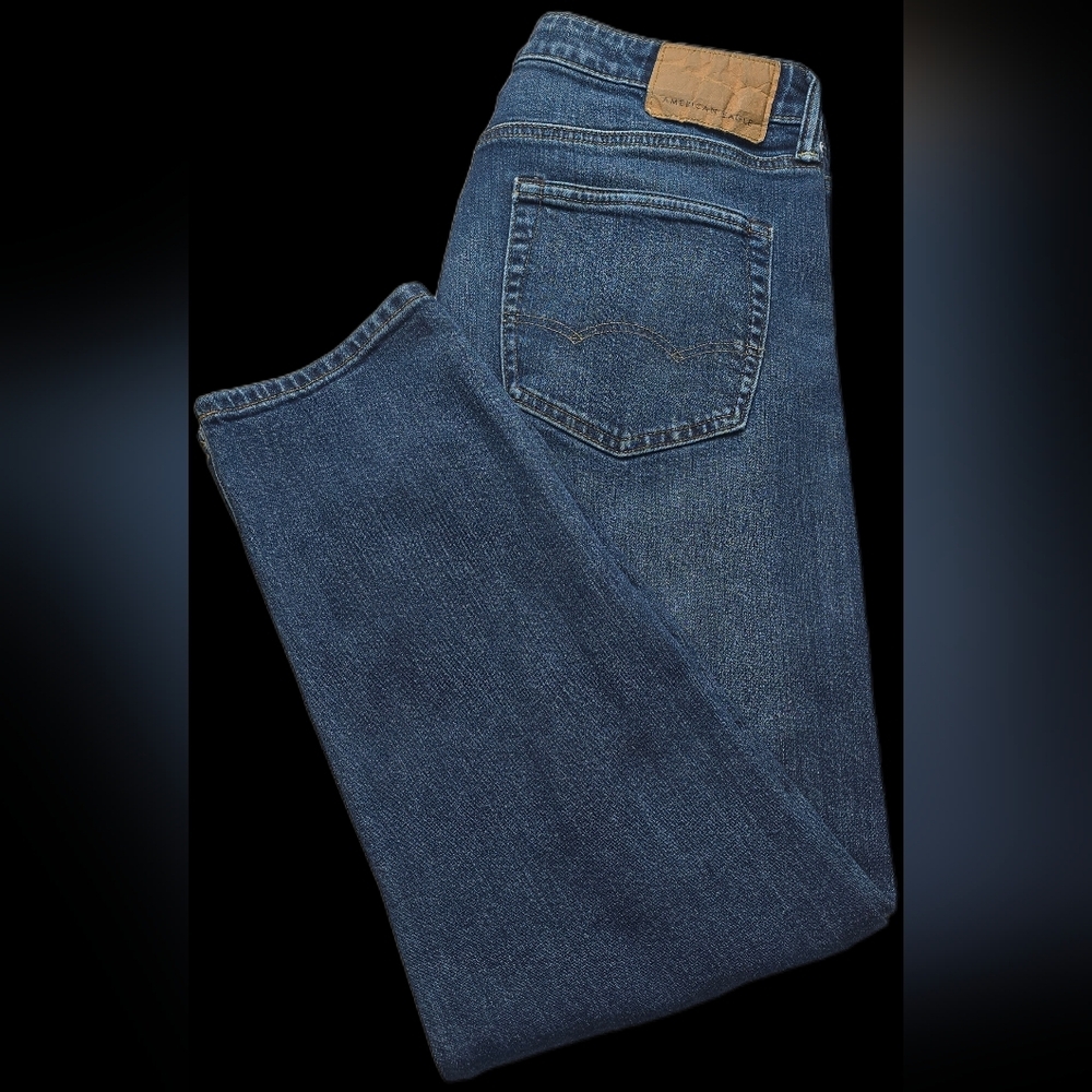 American Eagle Athletic Fit Flex Jeans 32x30 Medium Wash Stretch Denim Mens